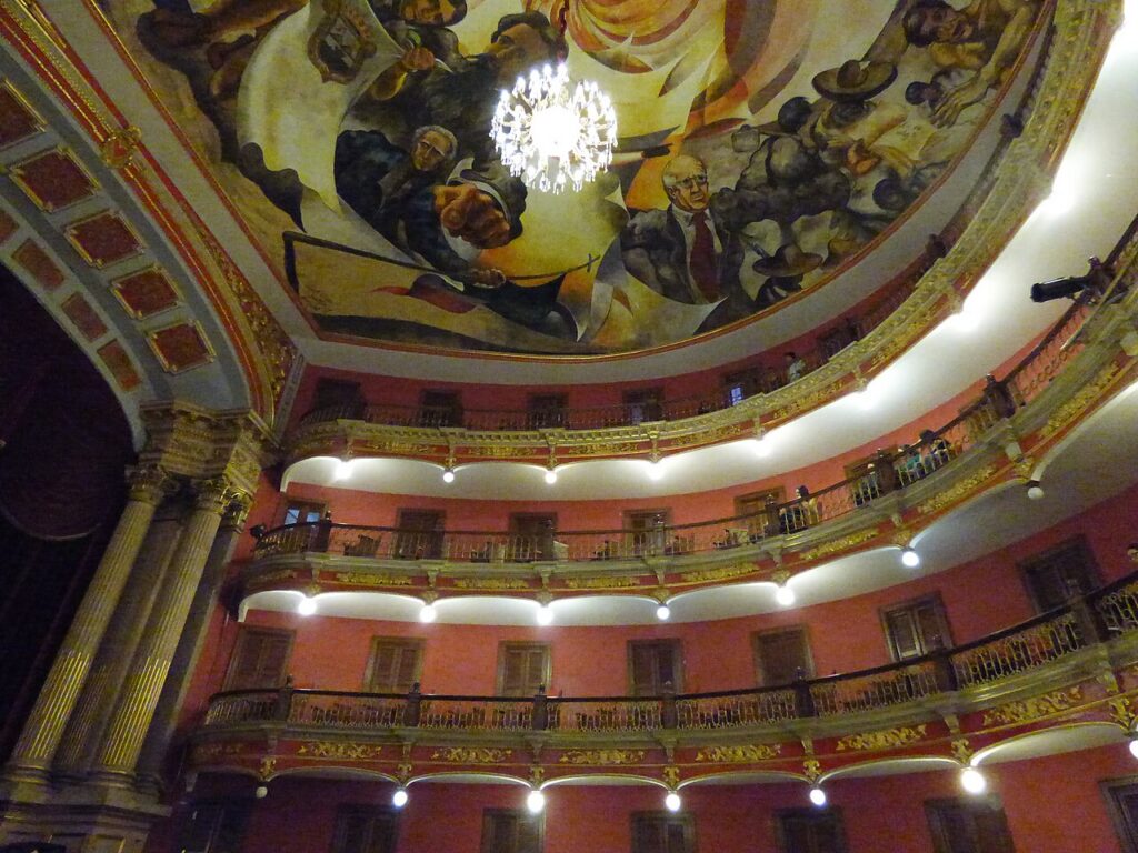 Interior del Teatro José Rosas Moreno, Lagos de Moreno, Jalisco